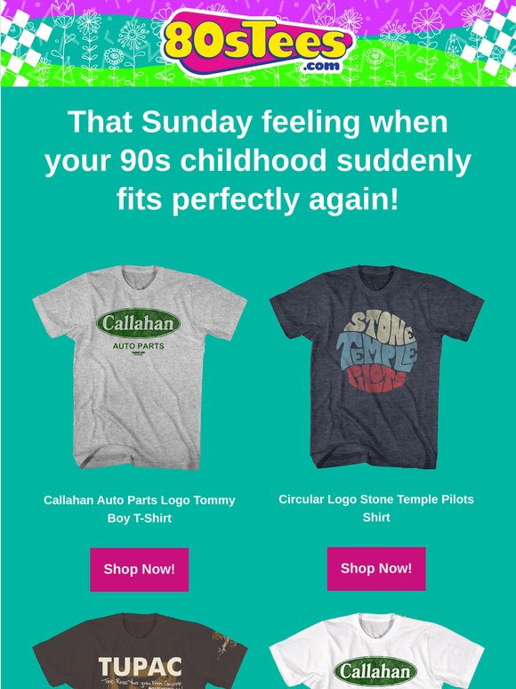 Thinking about dusting off those old 90s vibes this Sunday?