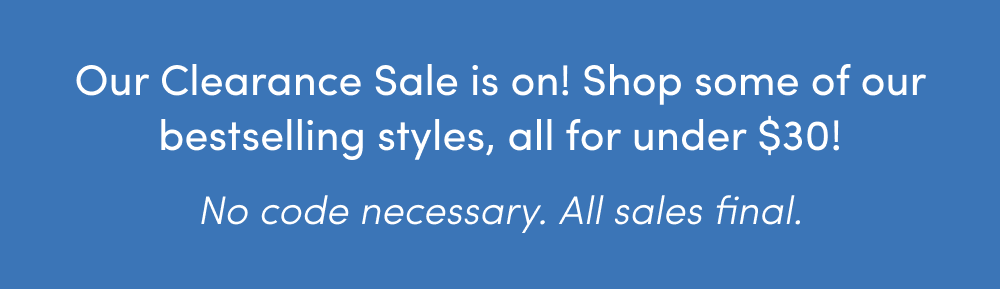 CLEARANCE SALE