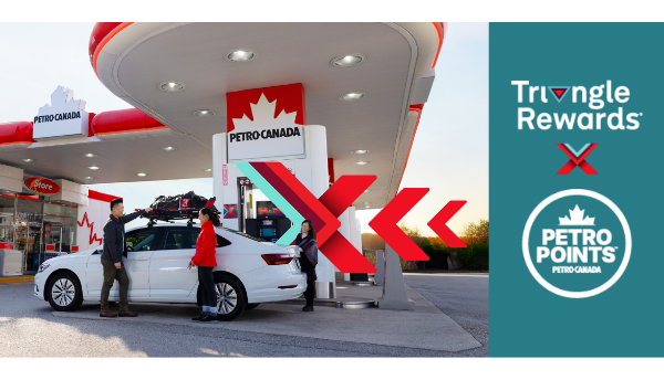 Triangle Petro Canada Partnership  Fuel up on Rewards  Earn Canadian Tire Money®* when you fill up at Petro-Canada™ or Gas+ locations with Triangle Rewards®. Learn More  *Terms and conditions apply.