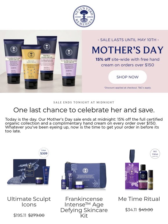 Last Chance for Mother's Day Savings! ⏰