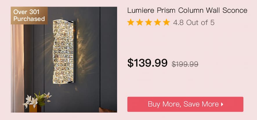 Lumiere Prism Column Wall Sconce