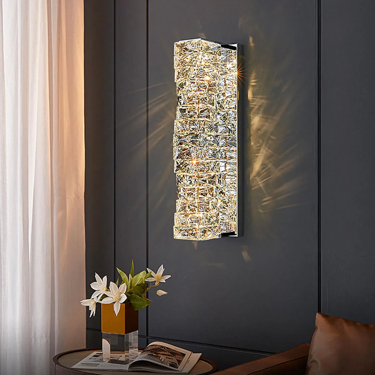 Image of Lumiere Prism Column Wall Sconce