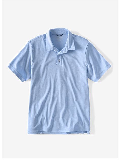 Comfort Stretch Performance® Polo, Short-Sleeve in Seaboard Blue
