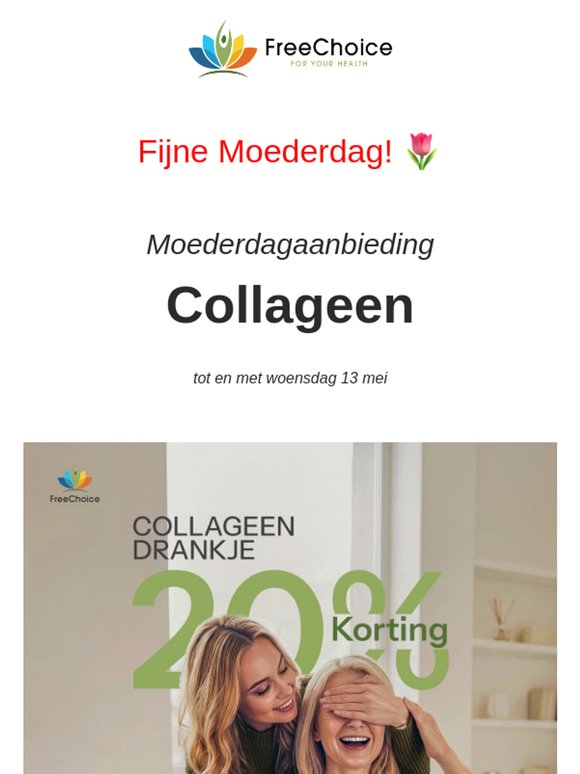 👩 Fijne Moederdag! 🌷 Aanbieding Collageen!