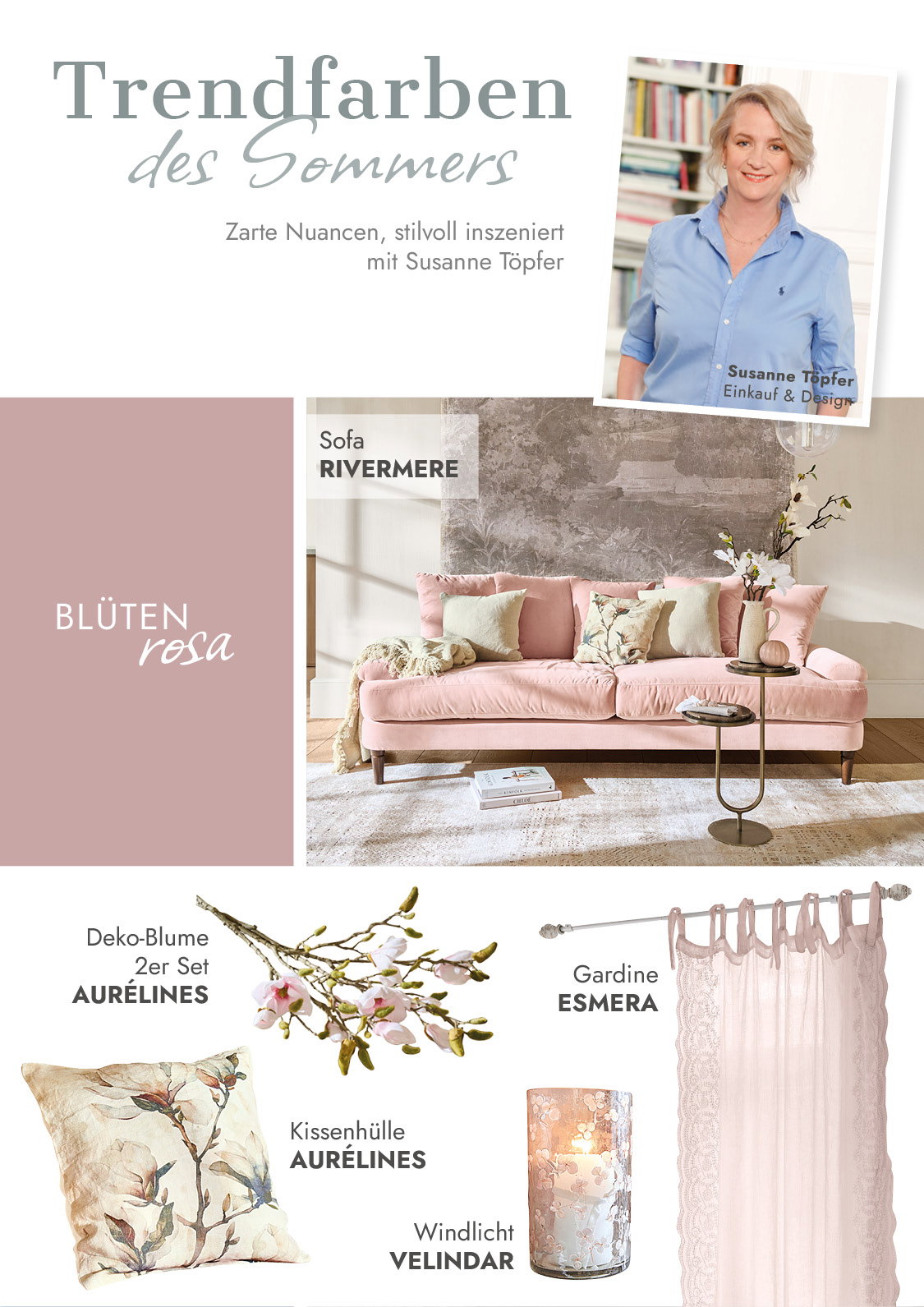 Trendfarben des Sommers
