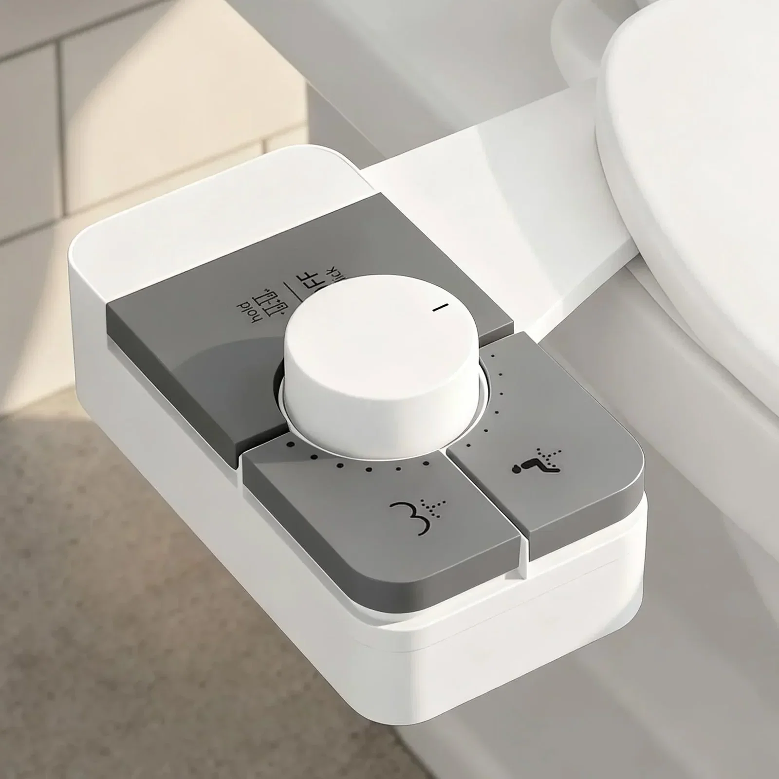 Cefito Non-Electric Ultra-Slim Bidet Attachment Detachable Bidet with Dual Nozzle Frontal & Rear Wash Adjustable Water Pressure Cold Water Toilet Bide