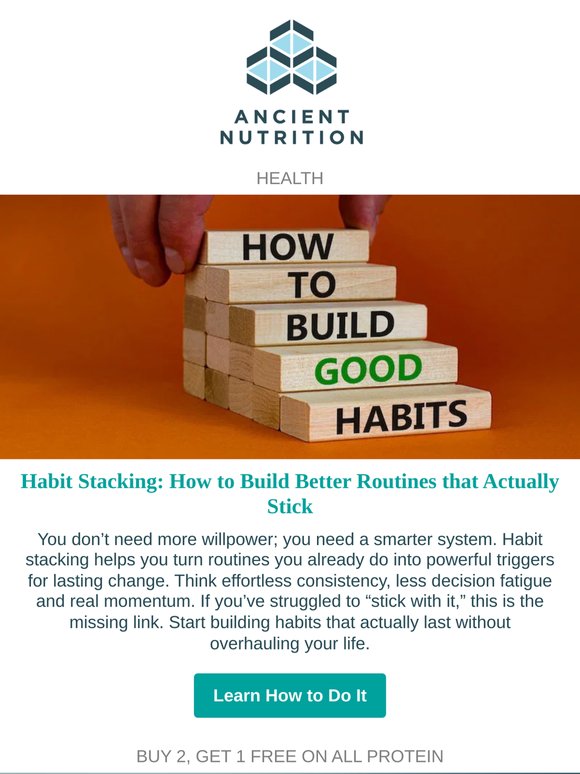 Why You Should Start Habit Stacking Right Now (+ What Supplements Should Athletes Take?)