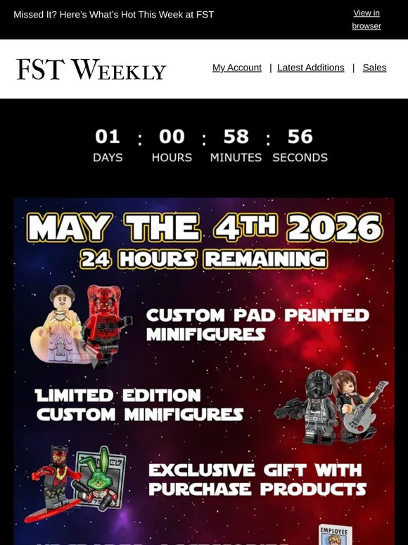 🔥⭐ Don't miss out! May the 4th 2026 event countdown has begun! 🚀