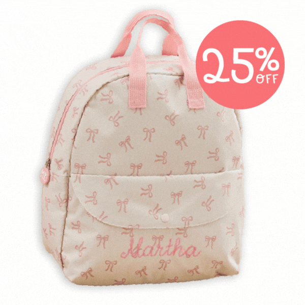 Girl backpacks gif