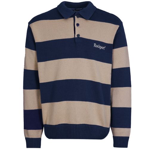 Rockport Archive Knitwear Collar Polo - Stone