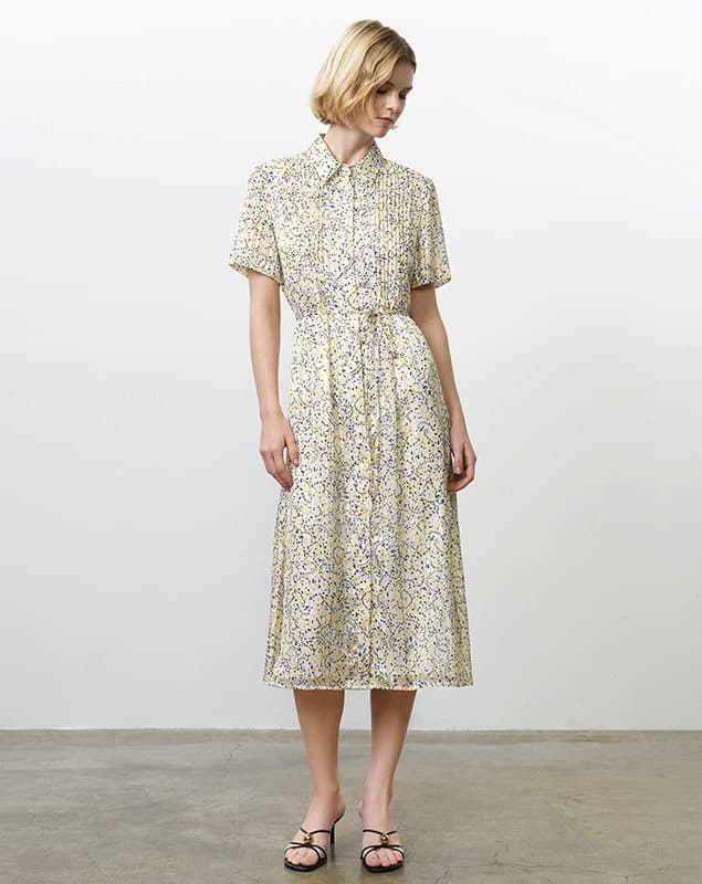 Bonnie Julia Satin Shirt Dress
