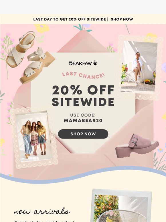 Last Day: 20% Off Everything!