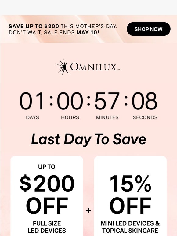 Last chance to save up to $200!