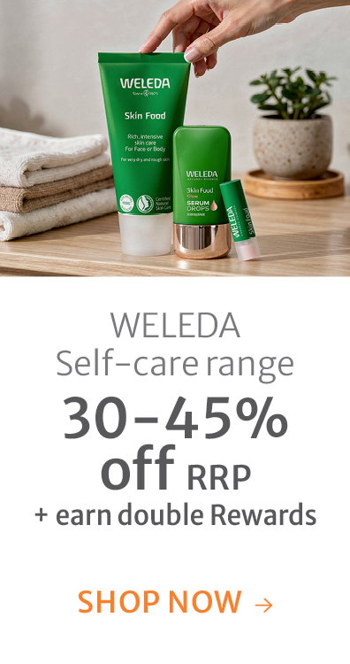 30-45% off RRP + earn double Rewards on Weleda self-care range