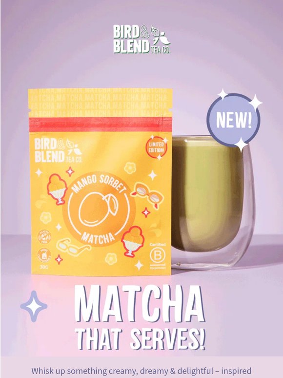 MATCHA THAT SERVES 🤤