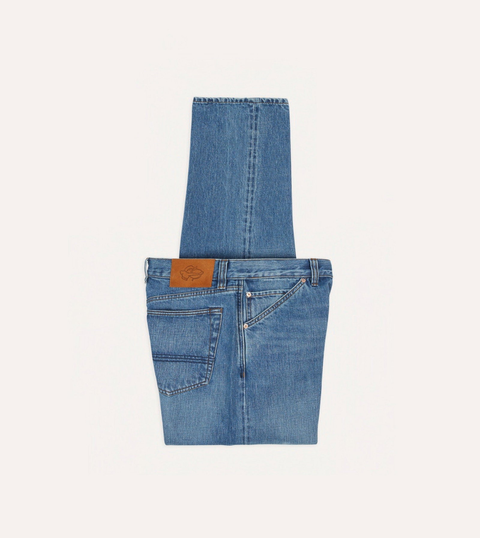 Image of Custom Wash 14.2oz Japanese Selvedge Denim Five-Pocket Jeans