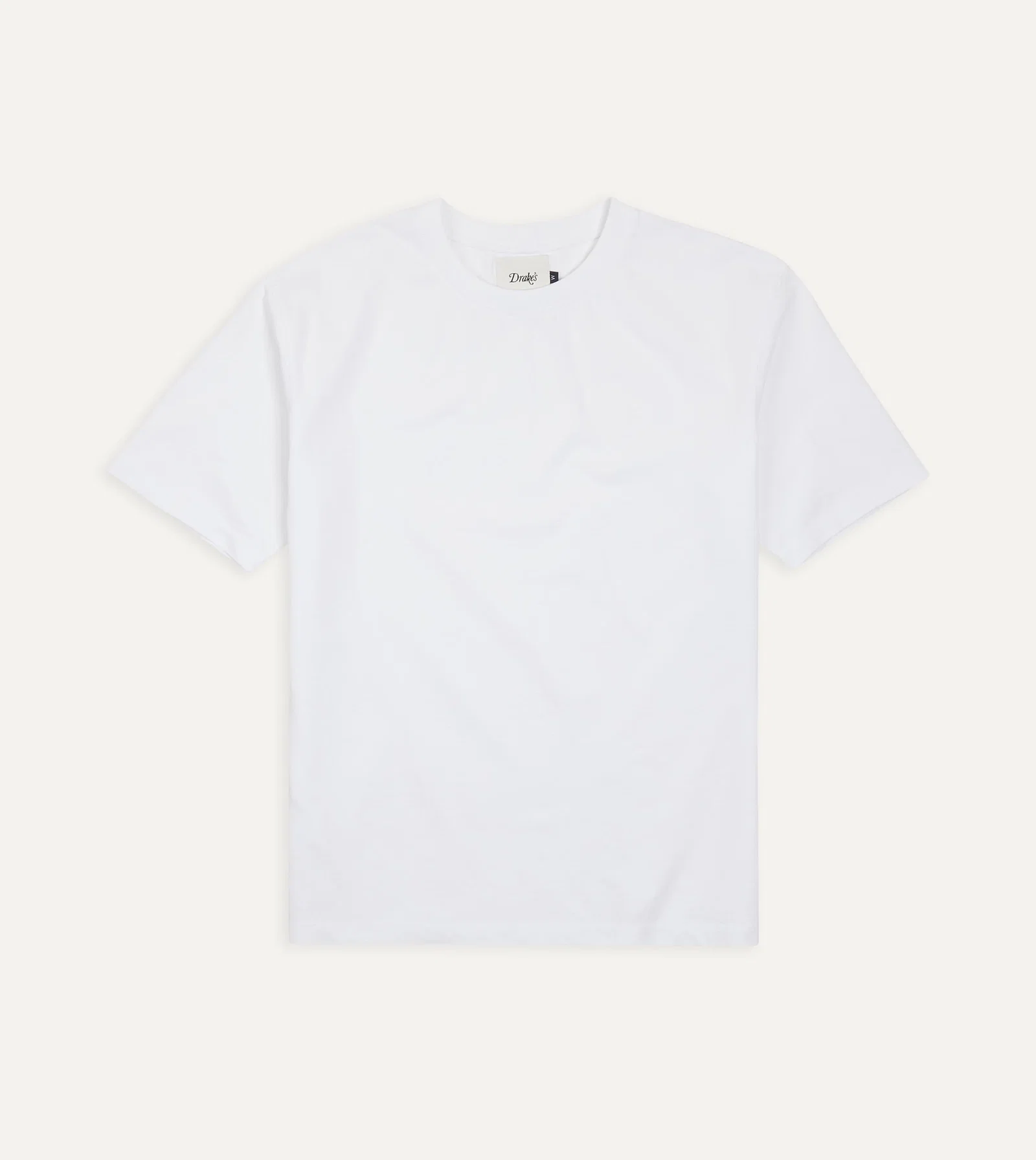 Image of White Cotton Crew Neck Hiking T-Shirt