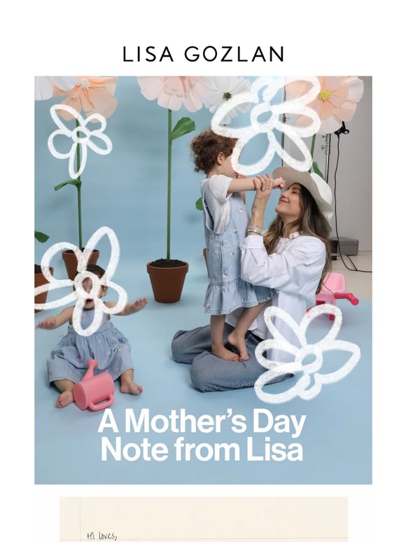 A note from Lisa 🤍