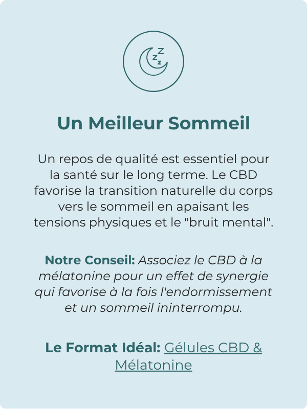 CBD supports the bodys natural transition into sleep