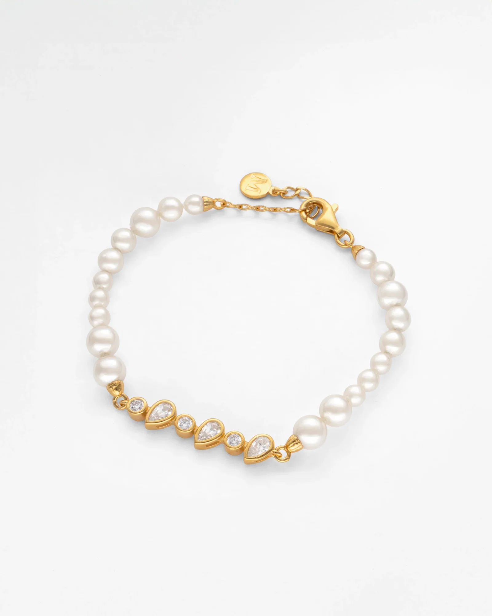 Image of Pulsera Perlas Y Circonitas Nova