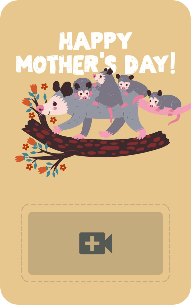 eCard: Opossum Mother