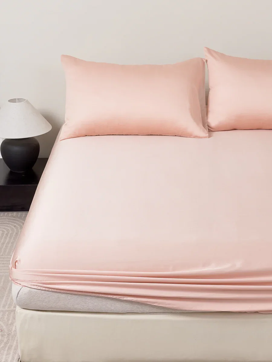 Tipsy Pink TENCEL™ Fitted Sheet - Queen