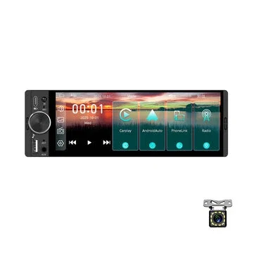 6.28 inch Car Wireless CarPlay Android Auto MirrorLink MP5 Player Bluetooth 5.2 HD Touchscreen Vehicle Center Console Display Universal
