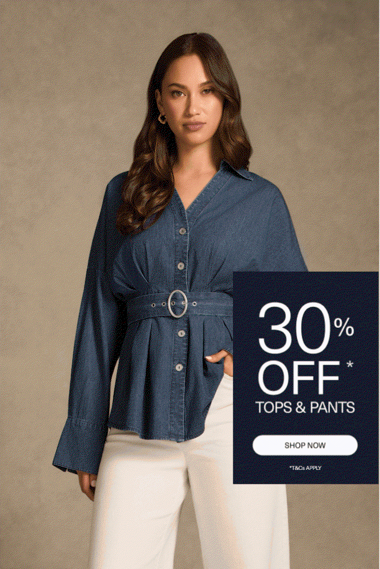 Shop 30% Off Full-Price Tops & Pants