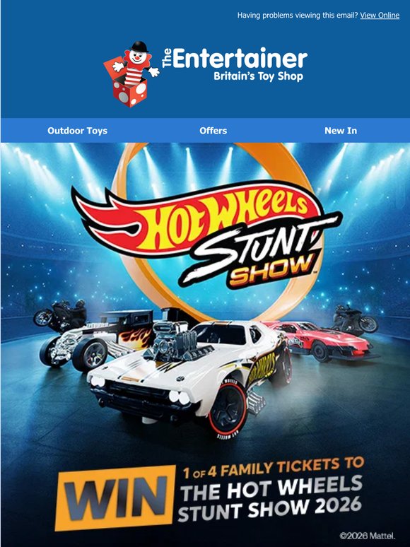 Win Hot Wheels Stunt Show tickets 🔥