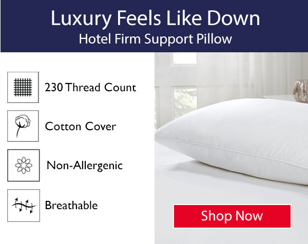 Luxury Feels Like Down Hotel Pillow (Firm)