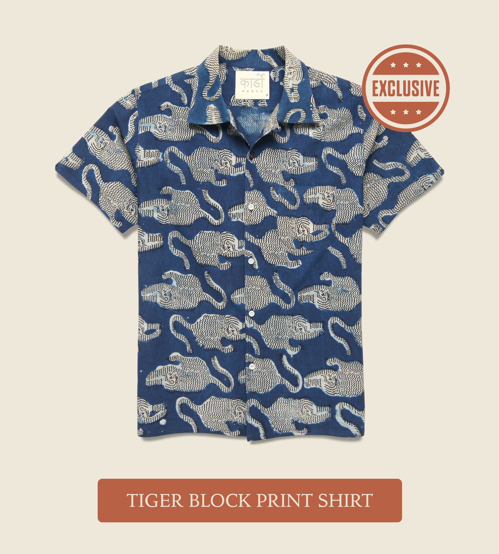 Tiger Block Print Shirt