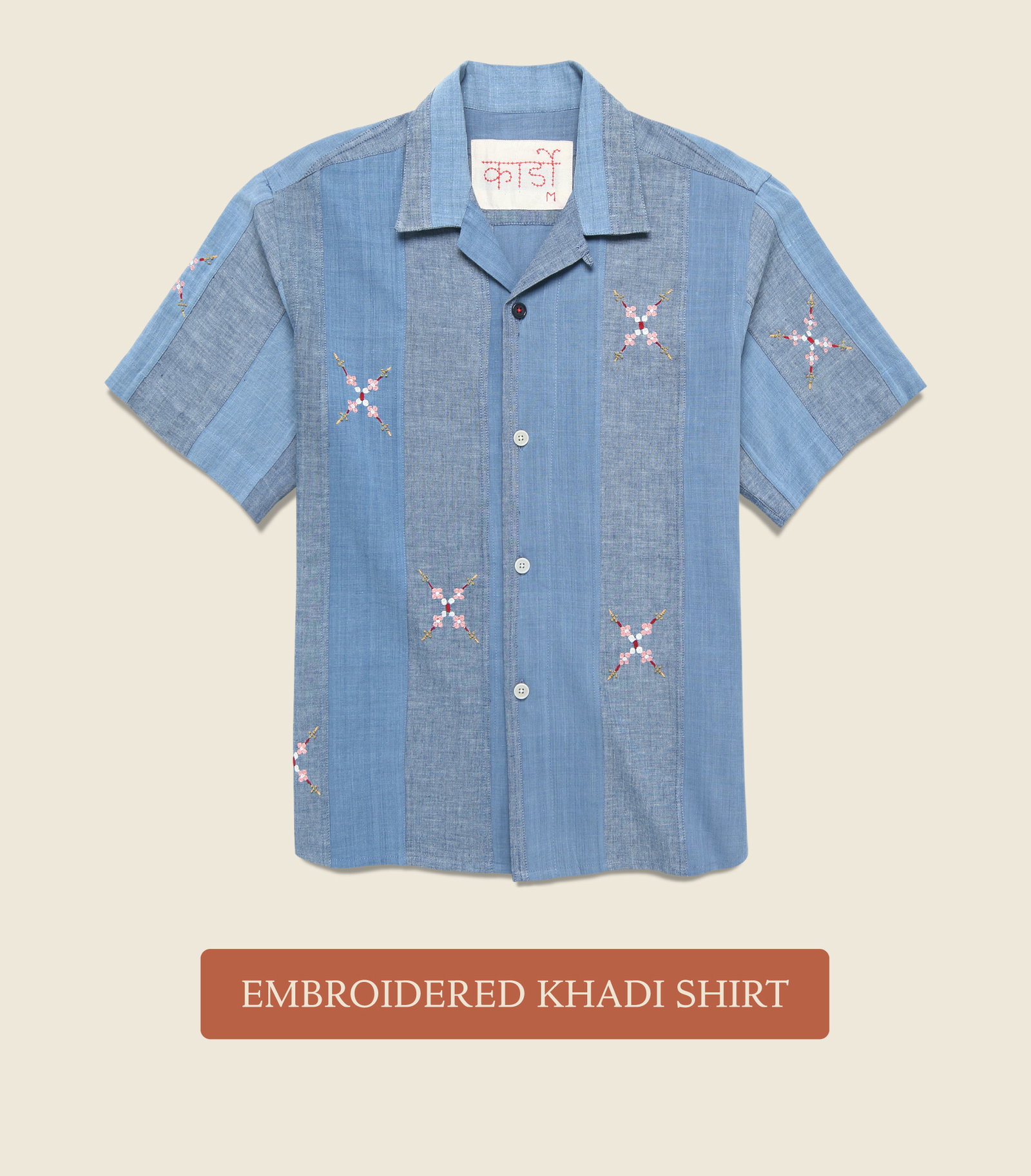 Embroidered Khadi Shirt 