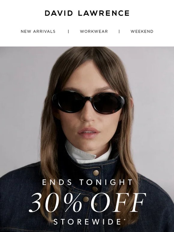 Ends Tonight: 30% Off Storewide