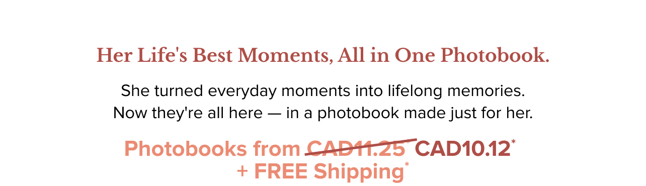 Photobook for Mum from $10.12 with Free Shipping*
