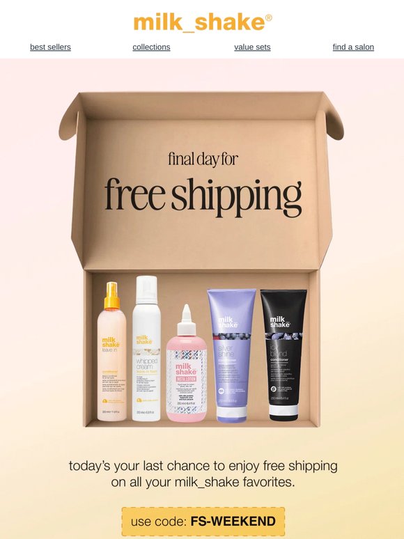 🚚 last chance! free shipping ends tonight