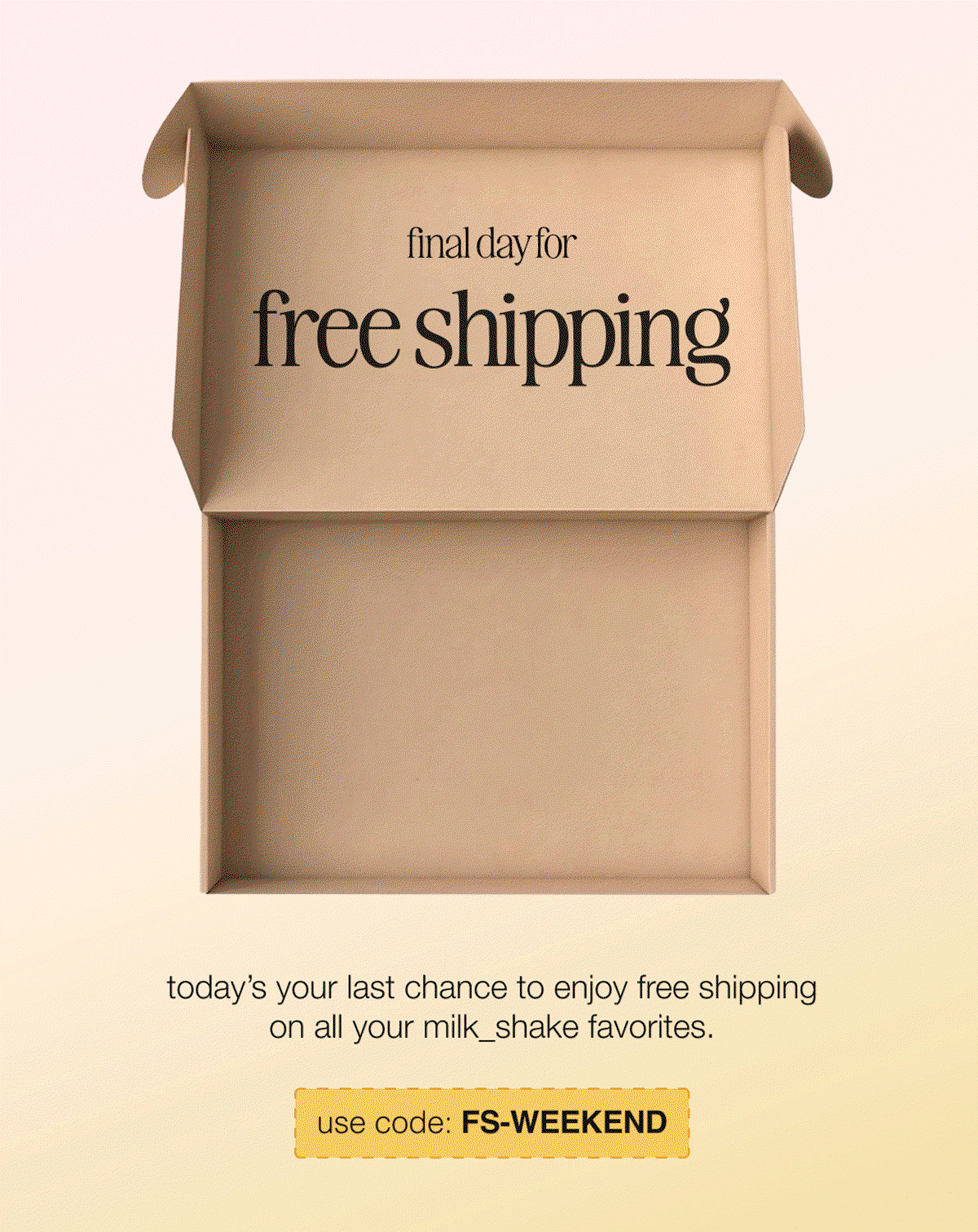 free shipping weekend