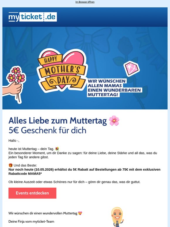 —! Dein 5€ Muttertagsgeschenk