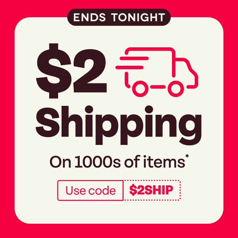 $2 shipping ends tonight