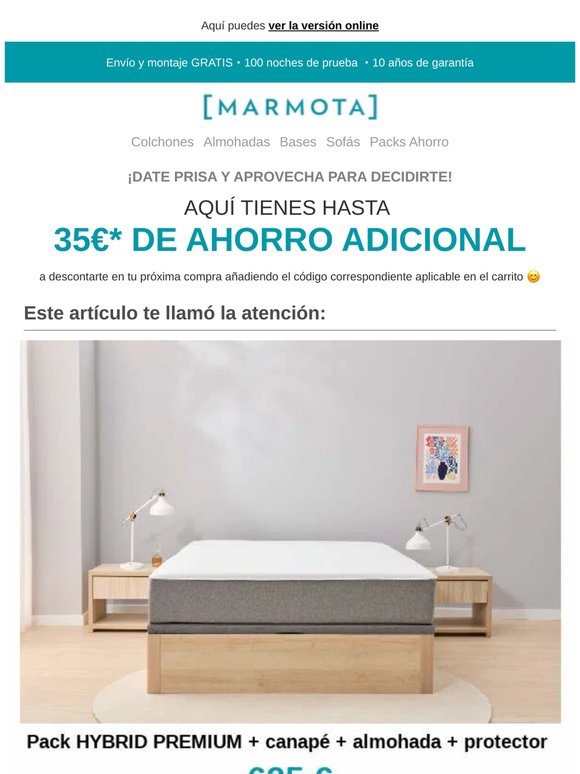 ¡Date prisa y aprovecha tu AHORRO ADICIONAL de hasta 35€!