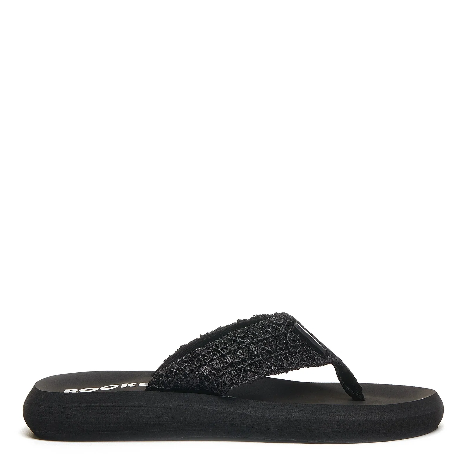 Image of Sunset Black Crochet Flip Flop