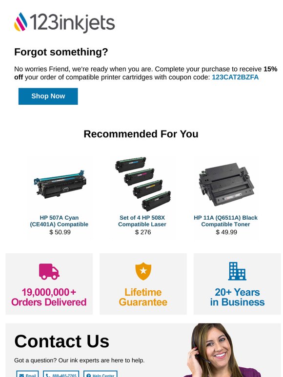 Don't Leave Your Printer Empty–Save Now | 15% Off