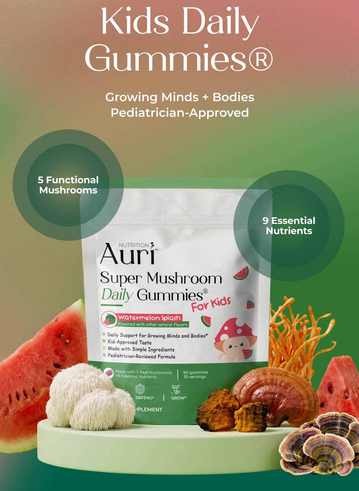 Kids Daily Gummies® GROWING MINDS + BODIES PEDIATRICIAN-APPROVED