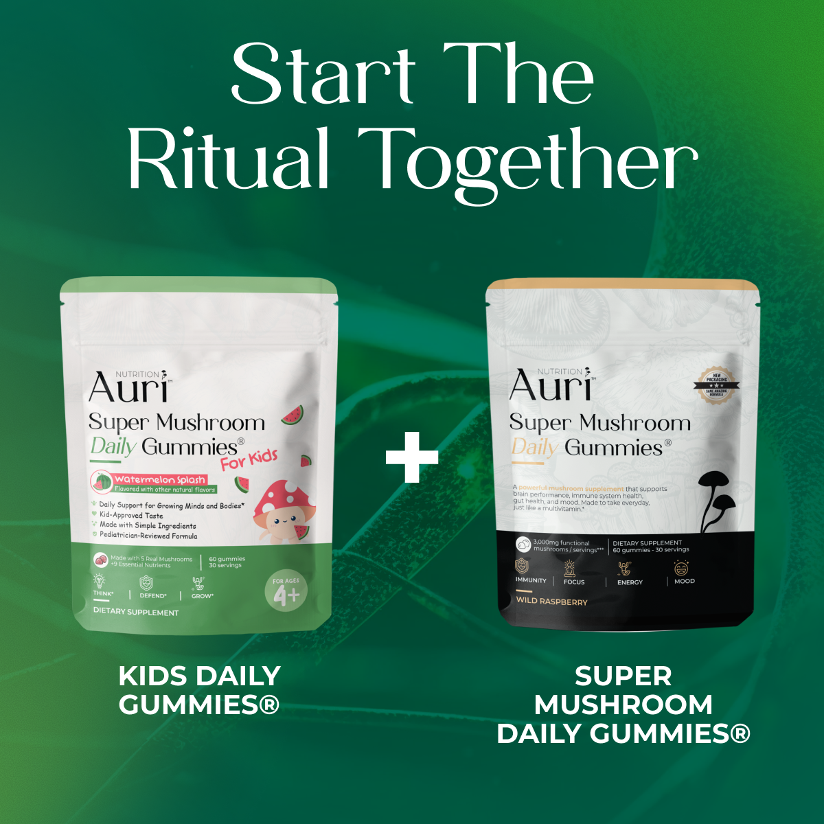 START THE RITUAL TOGETHER KIDS DAILY GUMMIES SUPER MUSHROOM DAILY GUMMIES