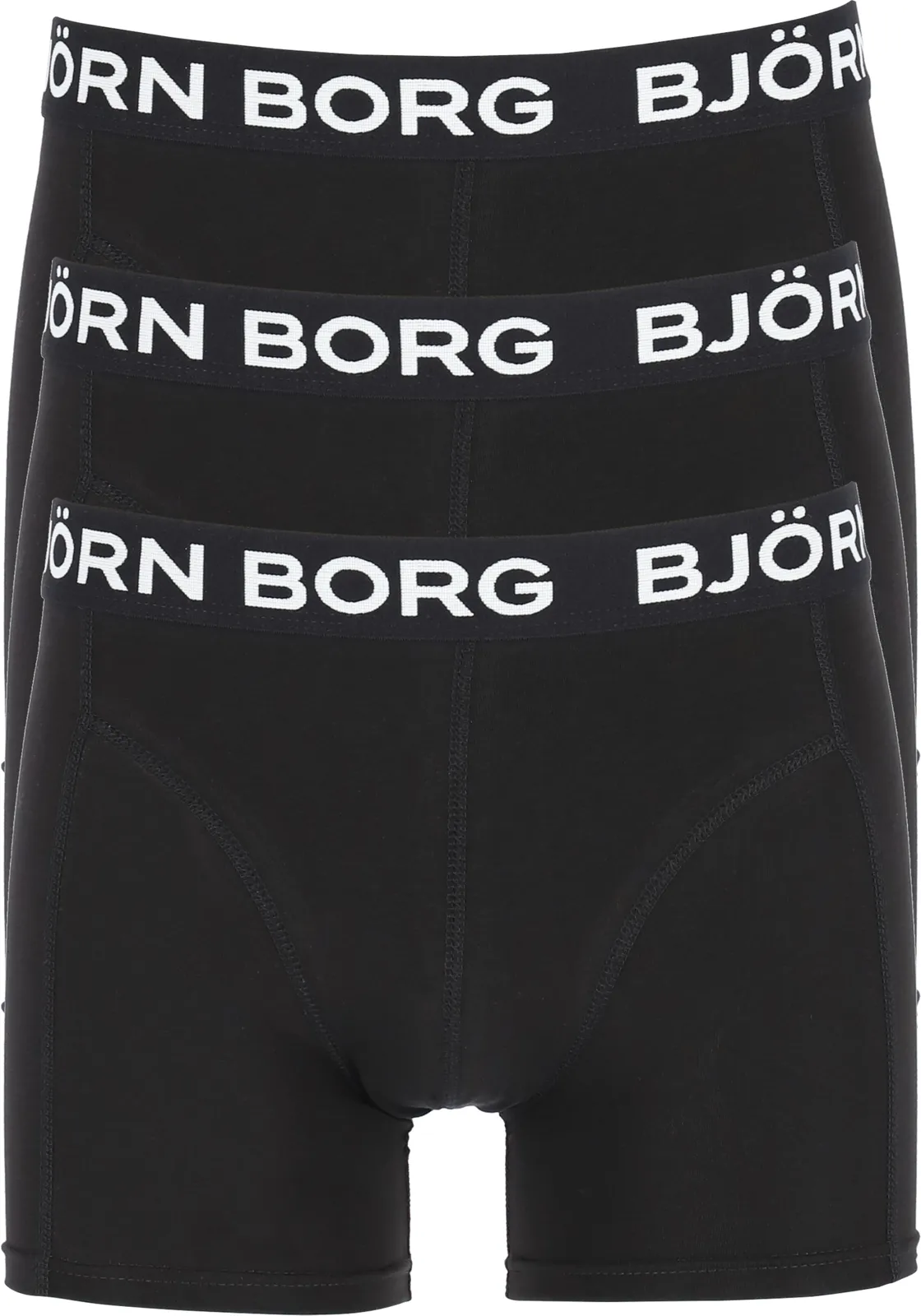 Bjorn Borg boxershorts Essential (3-pack), heren boxers normale lengte, zwart