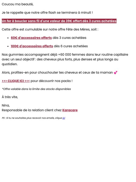 Aujourd'hui seulement : jusqu'à 100€ de cadeaux offerts !