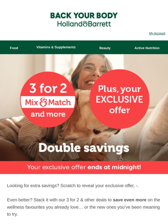 Scratch to reveal your EXTRA savings 🎉