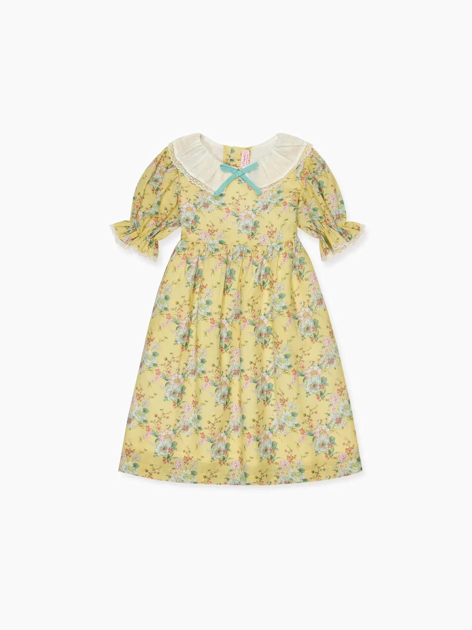 Image of Yellow Floral Willow Girl Dress