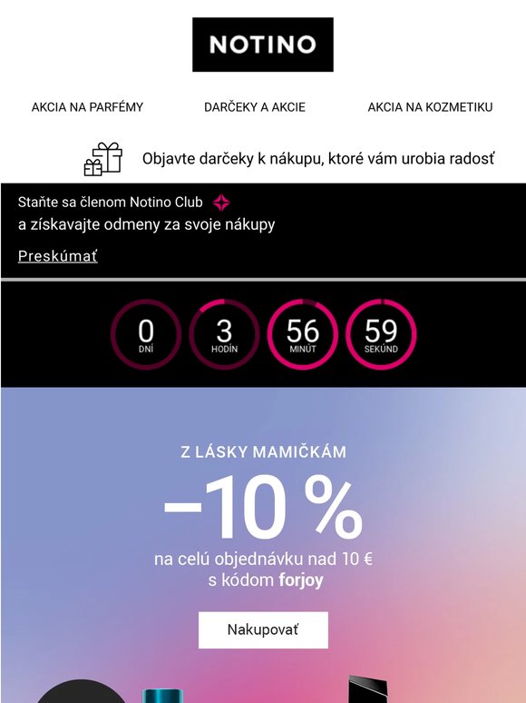 Dnes oslavujú maminky! Až – 10 % na všetko