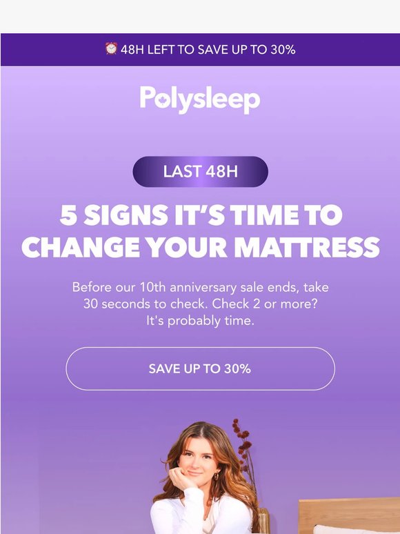 ⏰ 48h: 5 signs your mattress is done