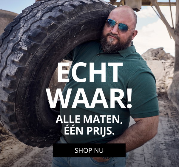 Alle maten, één prijs